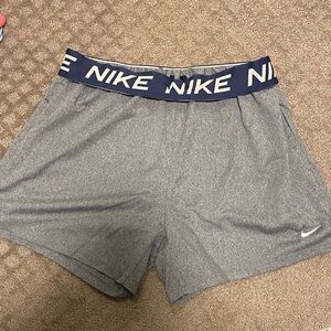 Nike Women's Blue and Gray Athletic Shorts